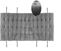 Mom's Moon Soft Velvet Chair Pad/Chair Cushion for Rocking Chair /Office/ Home in Outdoor and Indoor /Resting on Floor Set of 1 ( 18 x 50 Inch Grey ) - Grey